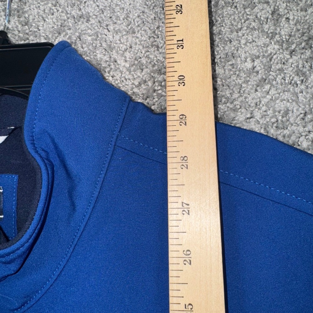 IZOD Men Water Resistant Softshell Vest Cobalt Blue Full Zip Outerwear XL NEW - Picture 6 of 9